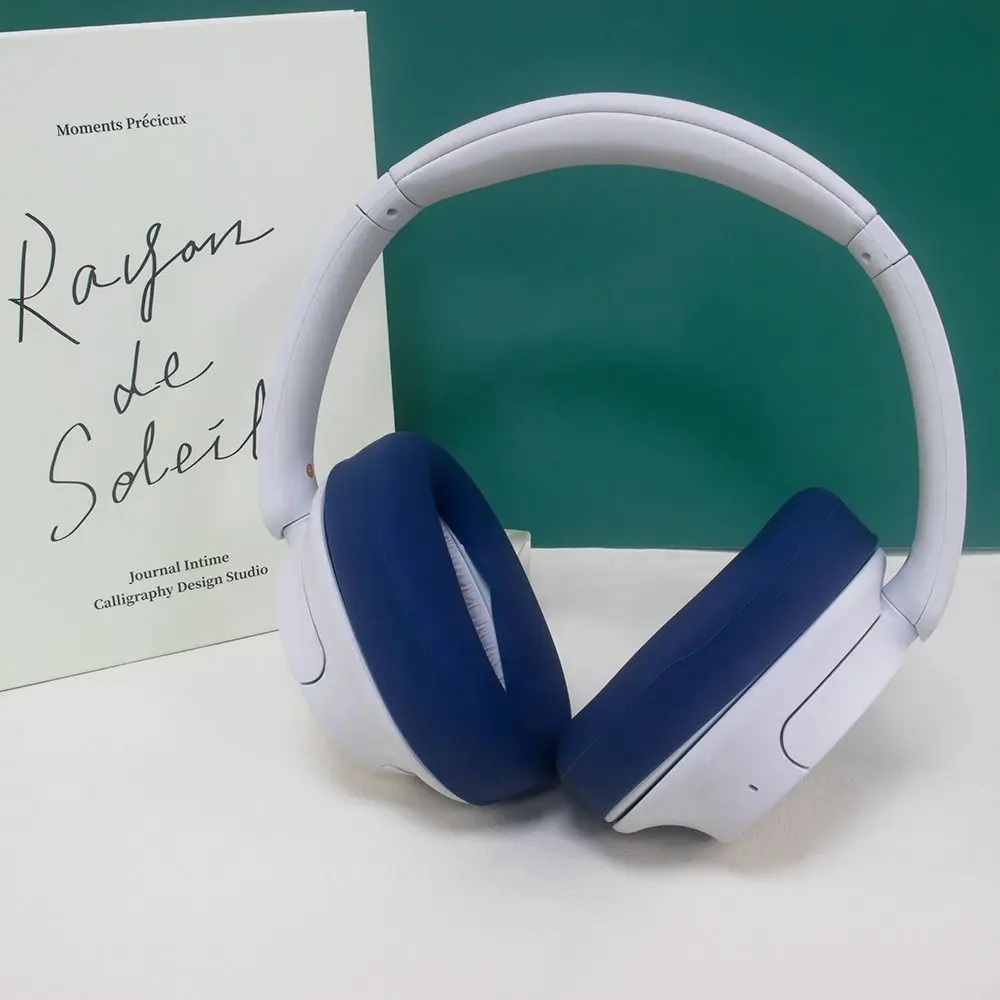 Durable Silicone Wireless Headphones Cover Soft Anti-scratch Ear Pad Cover Headset Pad for Sony WH-CH720N Bluetooth Headset