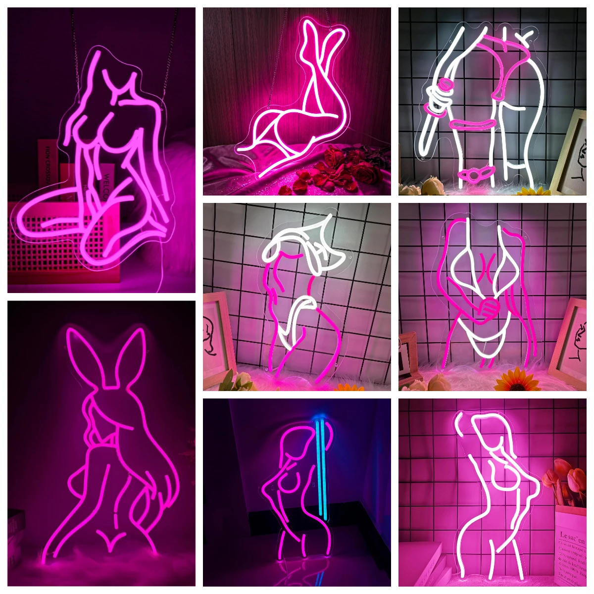 Garage Lighting Decor - Seksi Tavşan Kız Neon Tabela Kadın