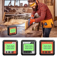 Digital Angles Finder Level LED Display Digital Angles Gauges & Level Tool 4x90° EssentialsWoodworking Lightweight Y5GB