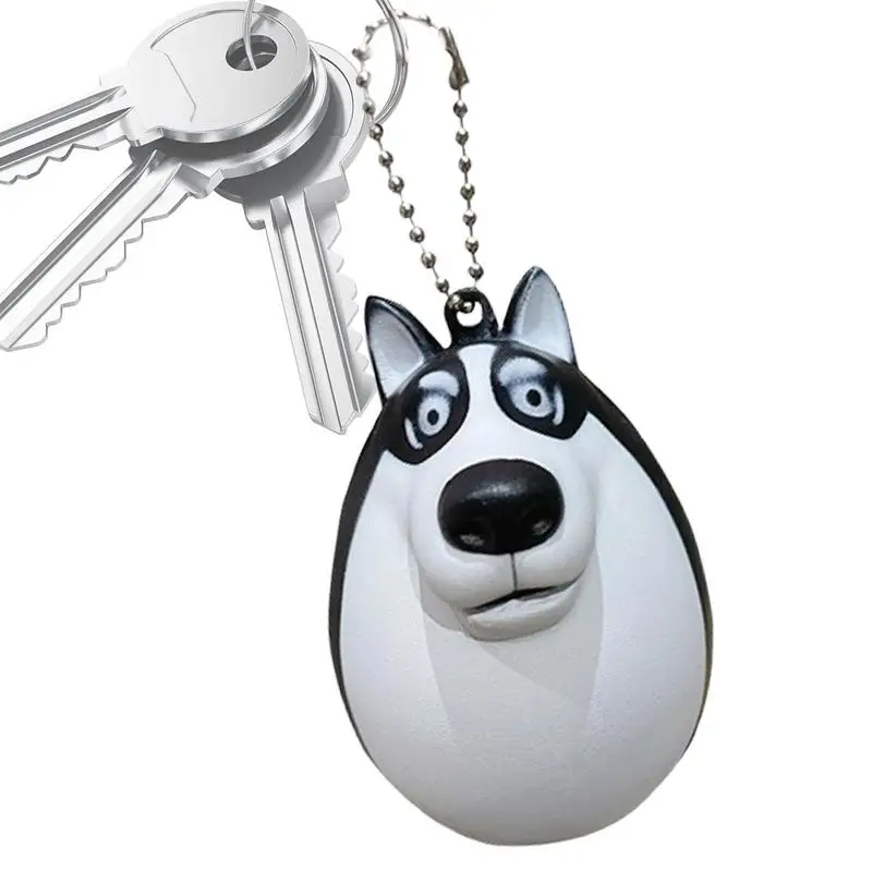 Dog Egg Pinch Toy Backpack Pendant Slow Rebound Squeeze Dog Egg Creative Adorable Cartoon Animal Dog Egg Figure Toys For Stress