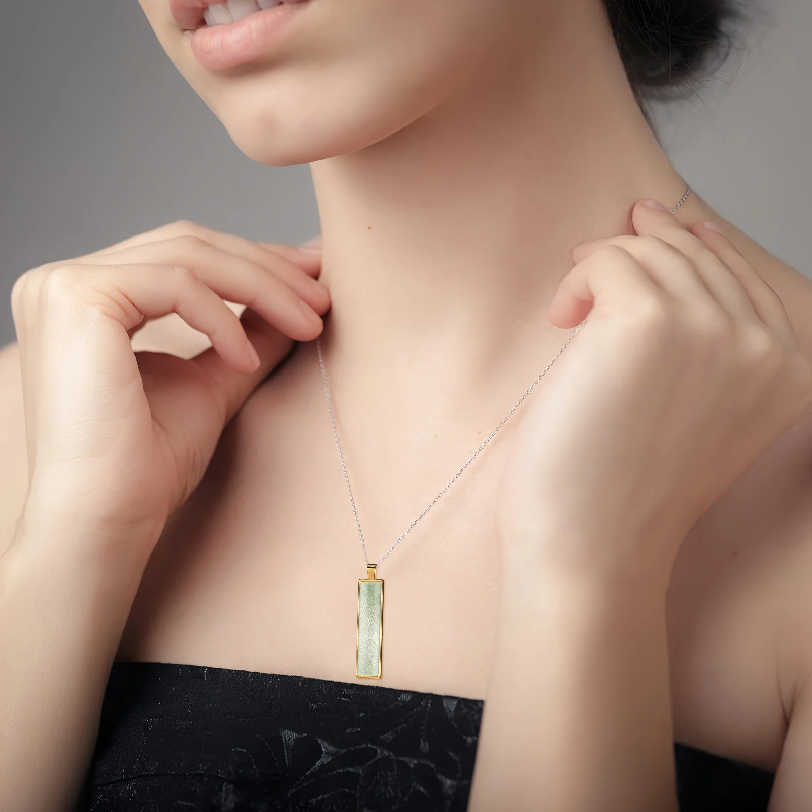 

15Pcs Rectangle Jewelry Pendant Blanks DIY Metal Charms for Jewelry Making Supplies Necklace Bracelet Craft Accessories