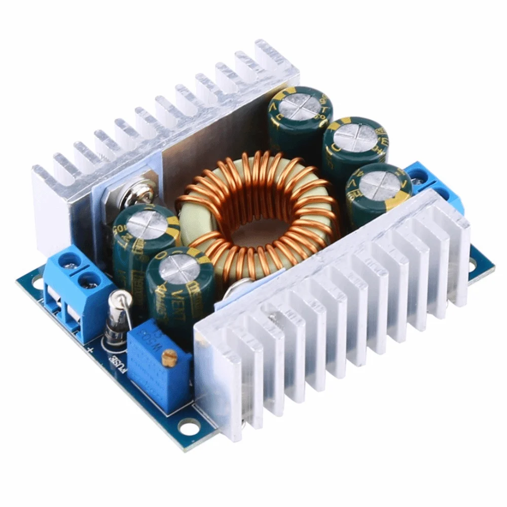 

Понижающий преобразователь 100 Вт Понижающий модуль 4,5–30 В до 0,8–12 В 12 А Модуль преобразователя постоянного тока в постоянный Модуль понижающего преобразователя постоянного тока Регулировка напряжения