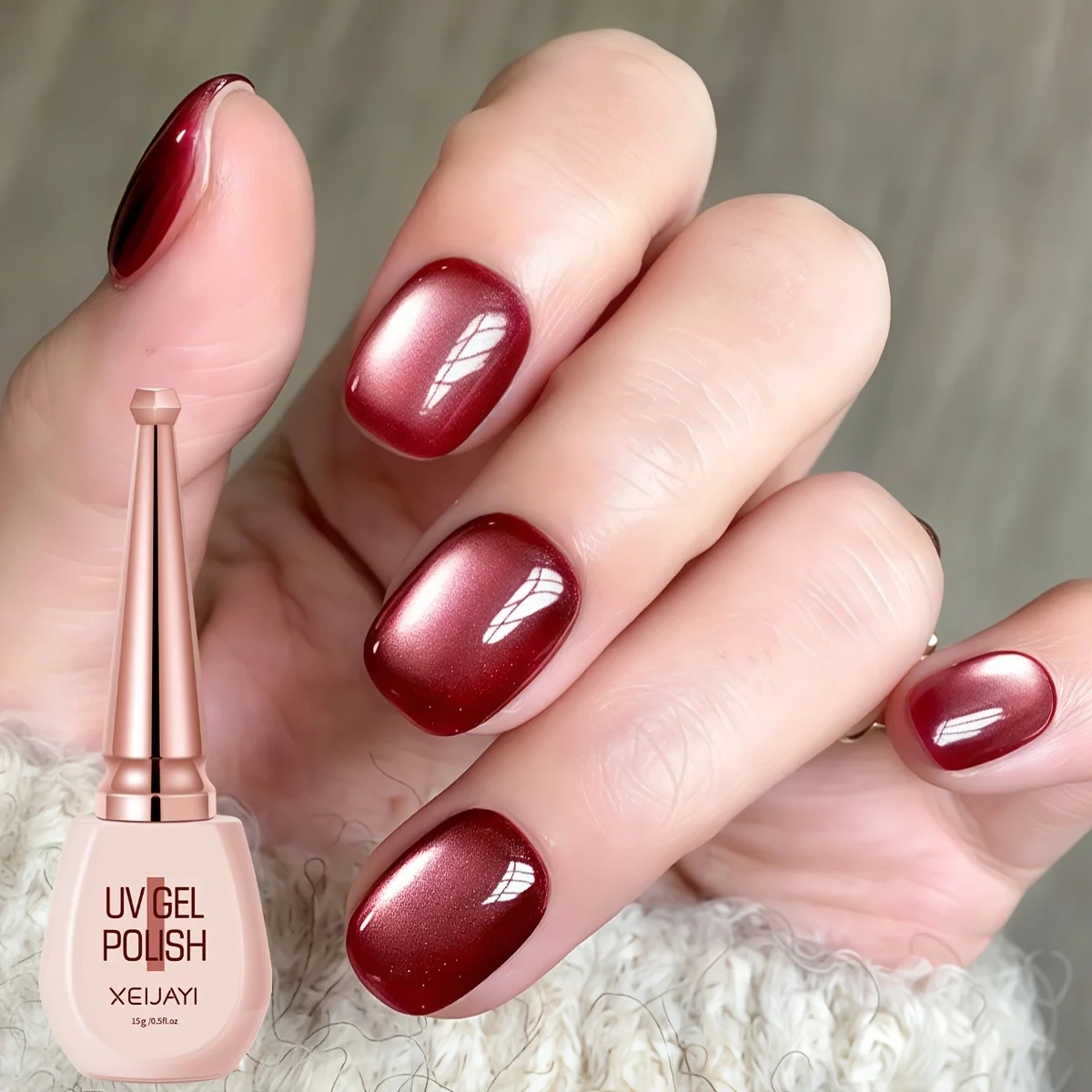 Bottiglia di polvere XE-58 gel magnetico occhio di gatto marrone super lucido salone di moda arte occhio di gatto lucido lucido occhio di gatto brillante