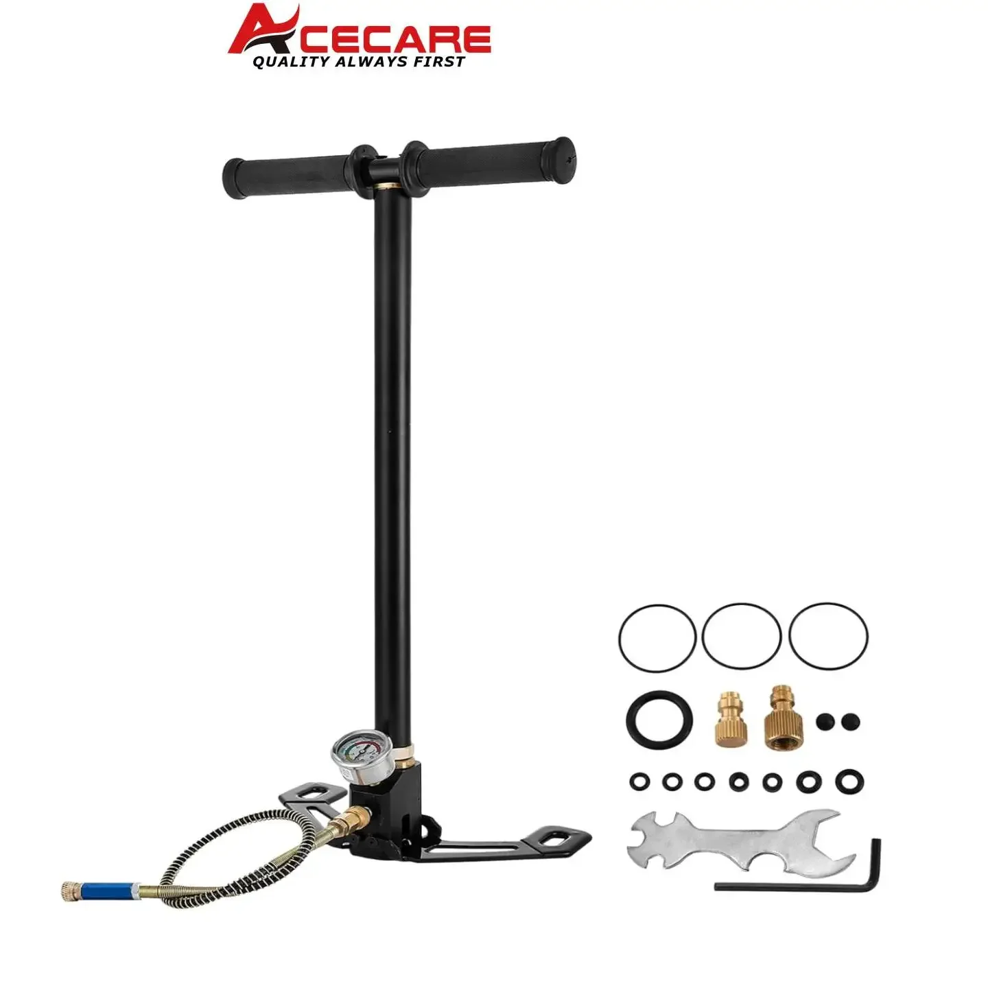 ACECARE 300bar 30mpa 4500psi 3 Stage PCP Pump For Car Bicycle High Pressure Air Compressor Hunting Inflator HPA Tank Diving