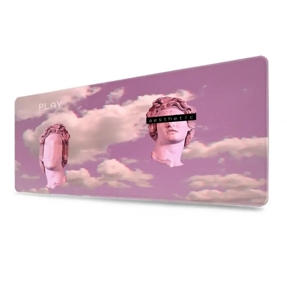 Vaporwave Art Mousepad Muismat Gamer Muismat Grootte voor kantoor Lange tafelmat