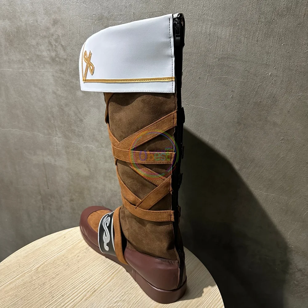 Sepatu Cosplay Fire Emblem Marth Sepatu Bot Pria