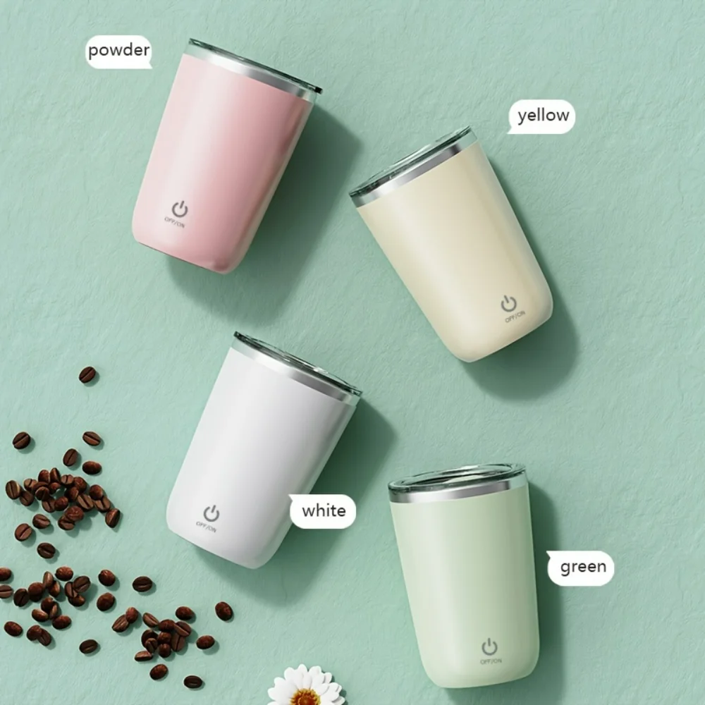 304 Stainless Steel  Milk Cup  USB Charging, Lazy Stirring, Waterproof & Mute - Enjoy Your Coffee!