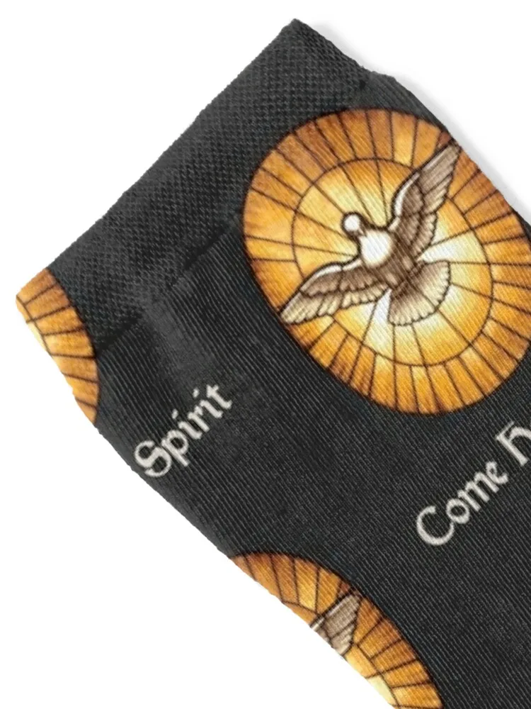 Come Holy Spirit Dove peter dome Socks Children's Run Socks Woman Men's