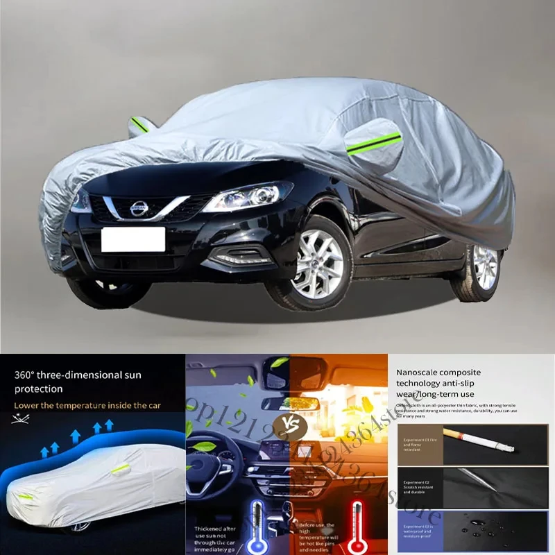 For Nissan-Tiida Auto Anti snow Anti dust Anti-uv Anti peeling paint And Anti Rainwater 210t car cover Car cover protection