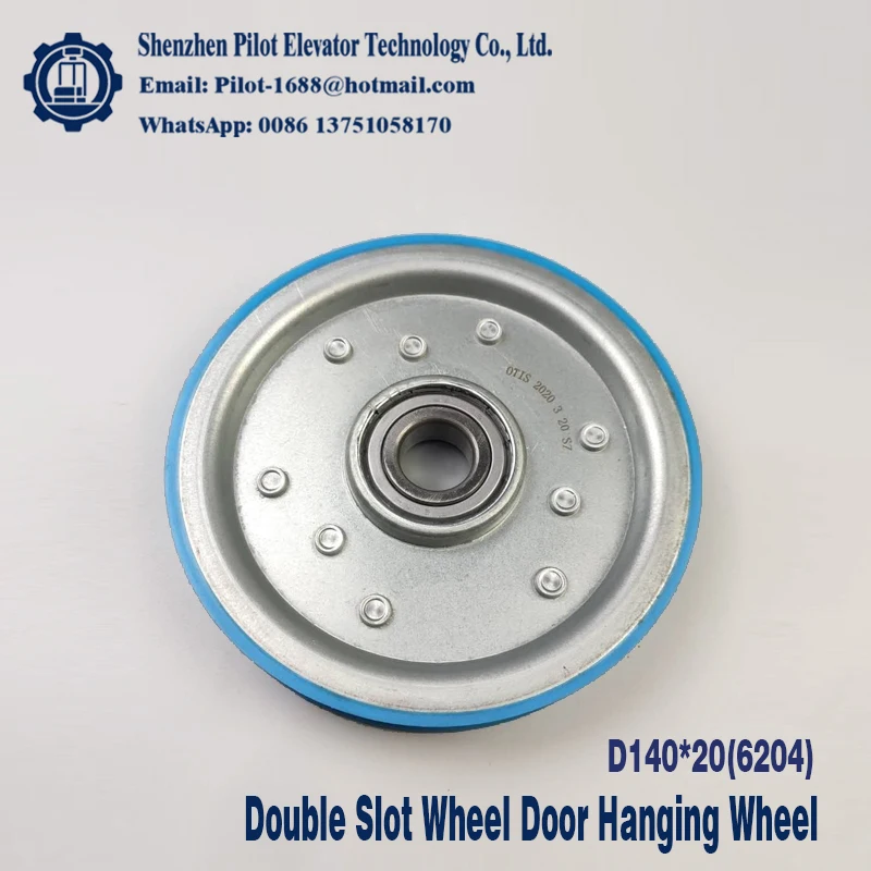 High Quality For ot*s Elevator Double Slot Wheel Door Hanging Wheel 140x20x6204 Lift Accessories Door Roller