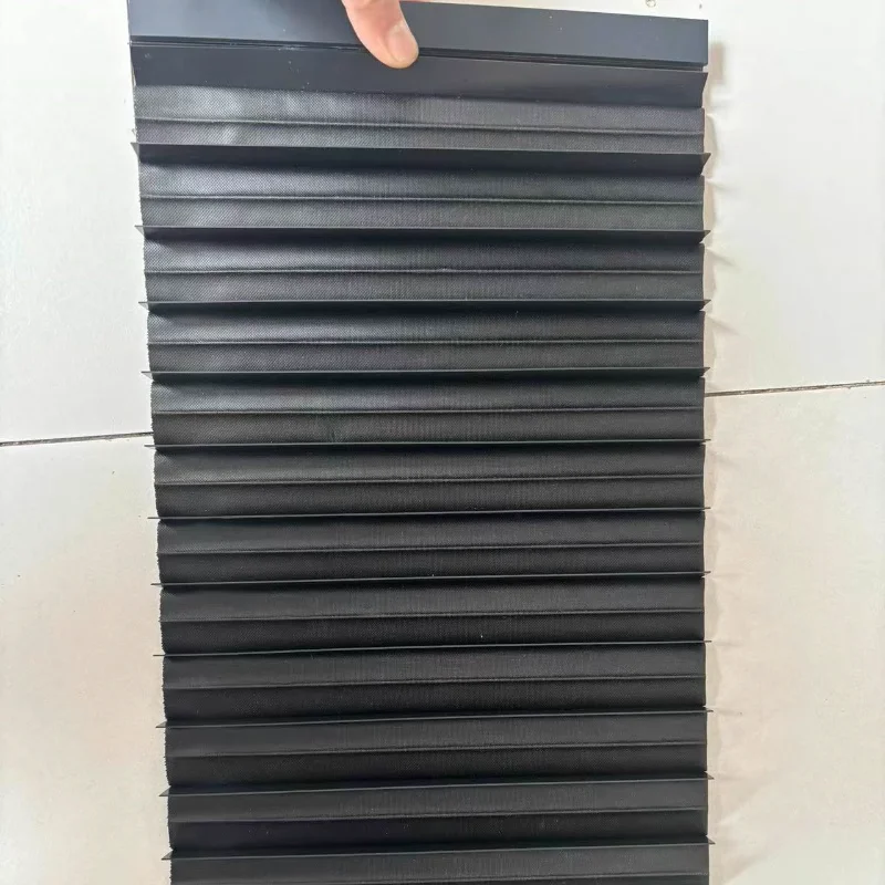 T7 flat profile bellows for machine tools  Length 850 mm, width 112 mm, folds 15 mm