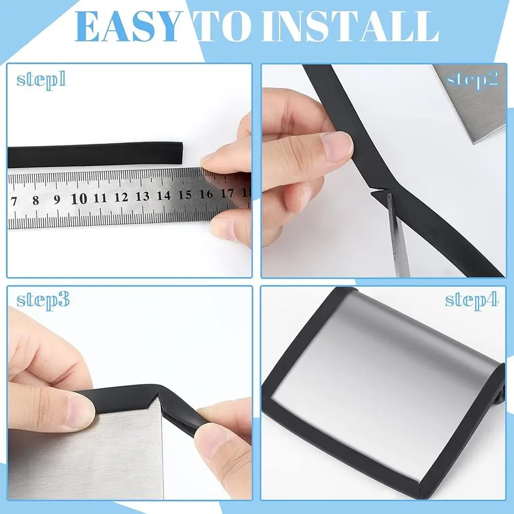 New Rubber Edge Trim Strip U Shape Black Door Edge Strip Guard Seal Table Corners