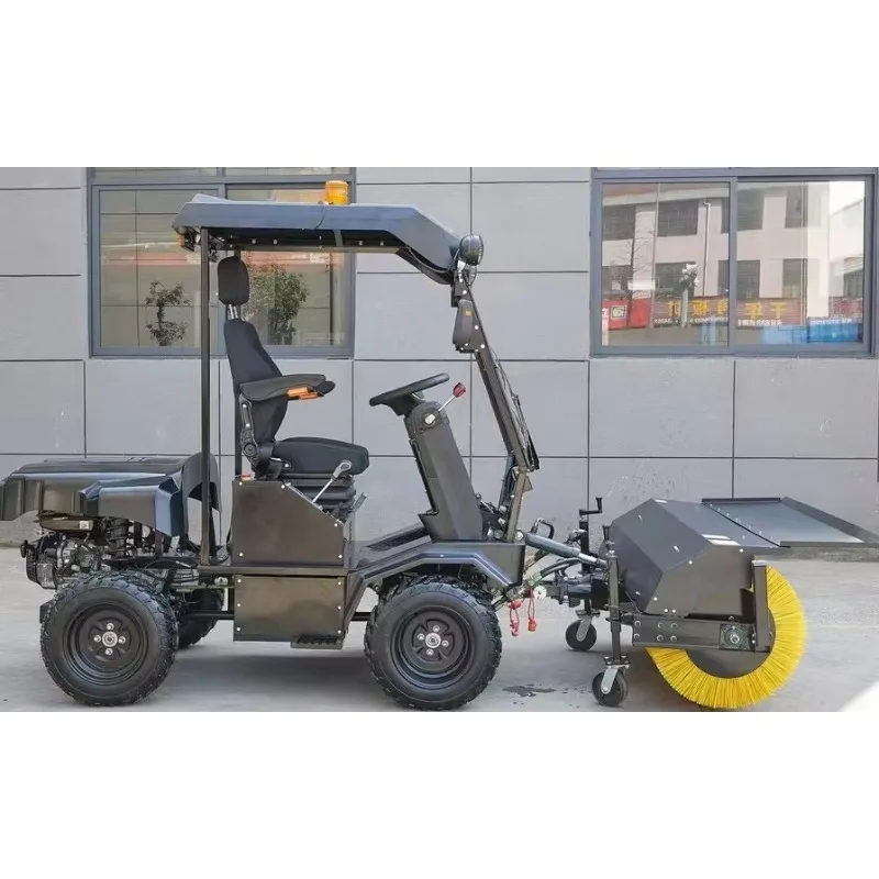 Customized Hot Selling 15hp Snowplow Multi-functional Industrial Road Cleaning Sweeper For Snow Removal