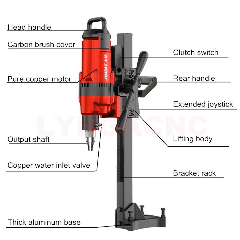 High-power professional water drilling machine diamond drilling tool high quality engineering drilling machine punching