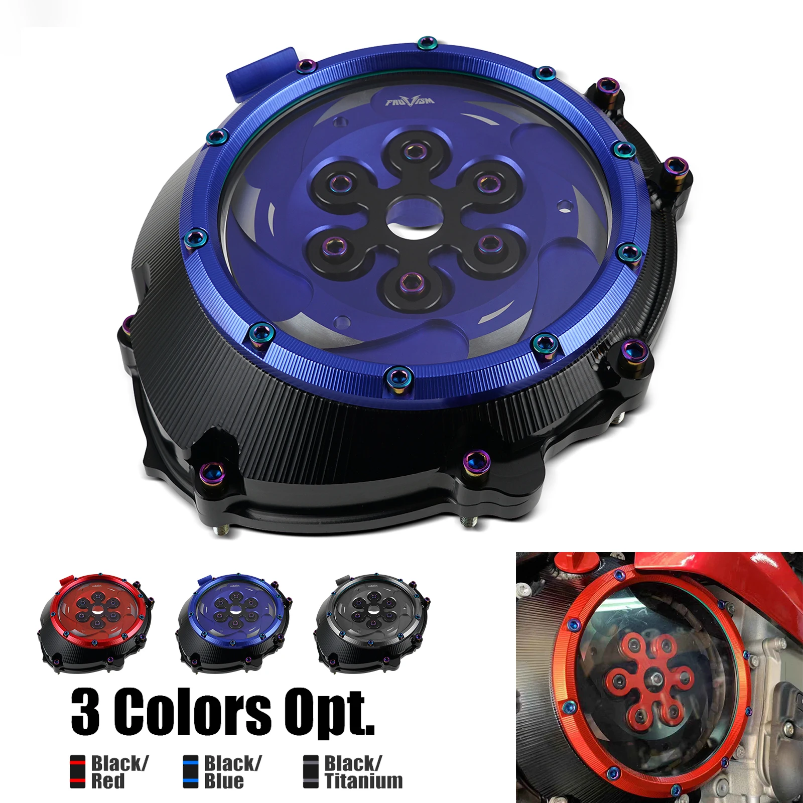 

Racing Clear Clutch Cover For BMW S1000RR S 1000 RR 2009-2017 S1000R S 1000 R 2014-2019 S1000XR S 1000 XR2015-2019 HP4 2012-2018