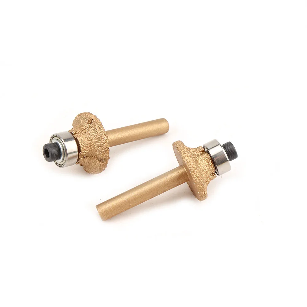 NuoDunco 6mm Brazed Diamond Router Bit for Stone Trimming Router Cutter Granite Marble Engraving Tool