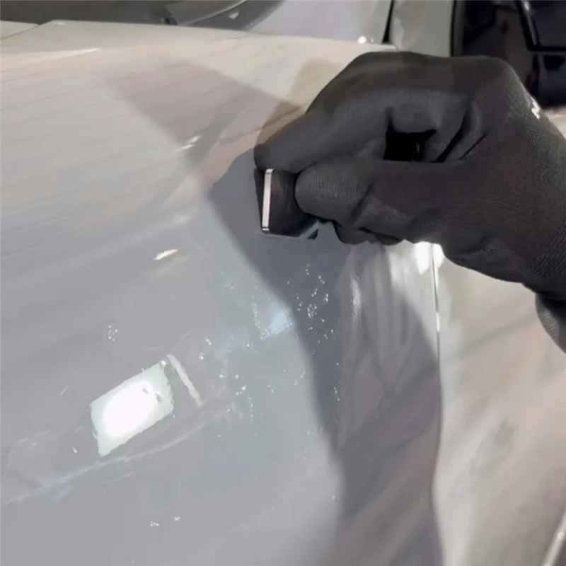 AT19-Steel Paint Applicator Scraper Sandpaper Auto Scratch Repair Tool Car Scratch Repair Scraper Tool Set