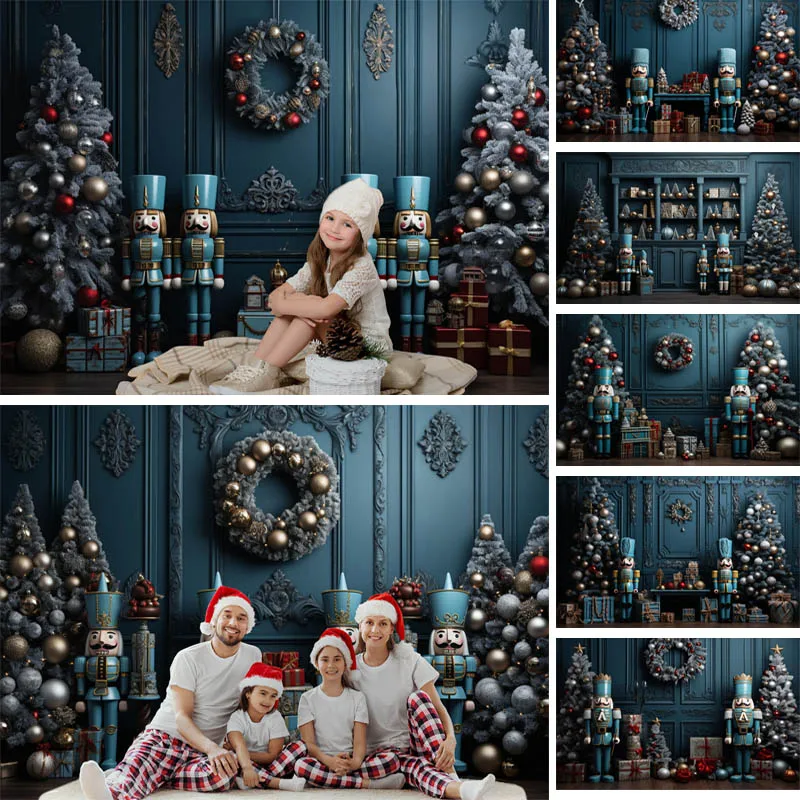 Mocsicka Photography Backgrounds Vintage Christmas Indoor Christmas Tree Gifts Party Kids Family Decor Photo Backdrops Studio