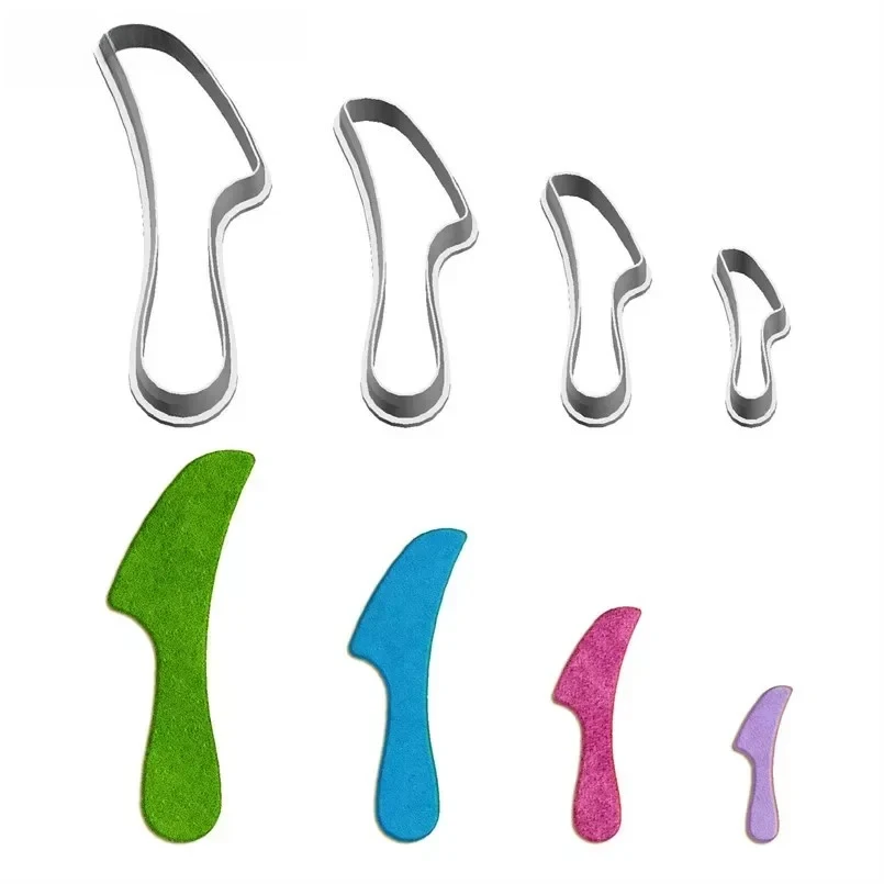 Four Specifications Cartoon Tableware,Small Table Knife,Plastic Molds,Cake Fondant Tools,Cookie Sushi and Fruits Cutters