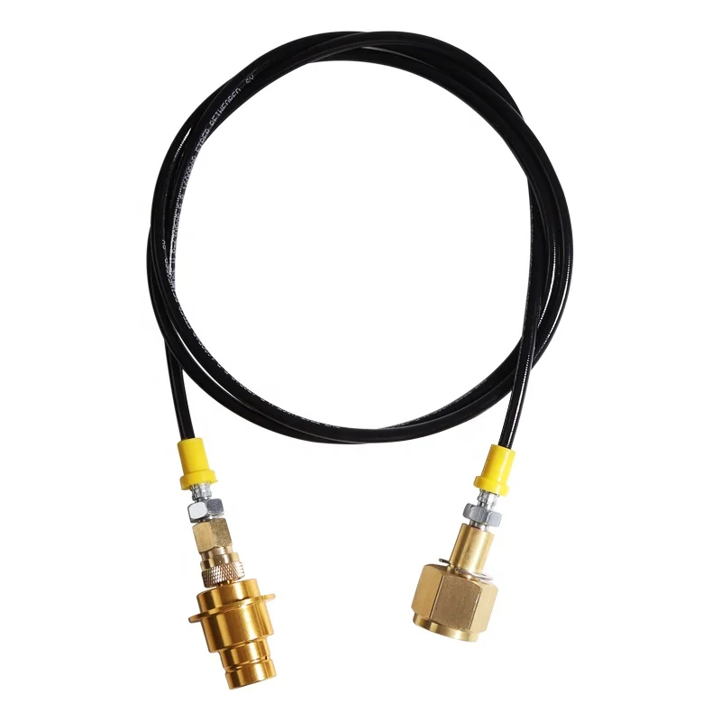 Soda Water Stream Terra DUO Quick Connect to External Co2 Tank Adapter Hose Kit W21.8-14 or CGA320 with Disconnect Connector