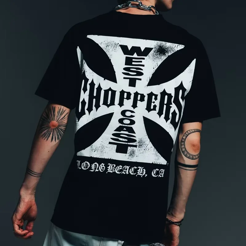 Paul Walker Shirt West Coast Choppers Men T-shirt Women Vintage Loose Tops Cotton Short Sleeve Hip Hop Streetwear Unisex Tshirts