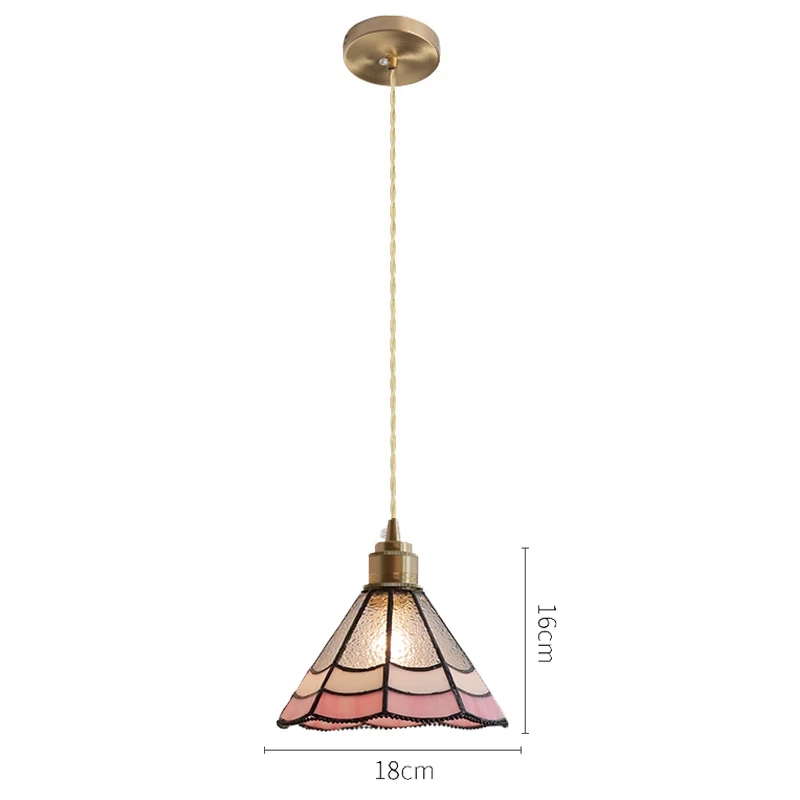 Creative Restaurant Pendant Light Glass Single Pendant Lamp Japanese Copper Modern Hanging Light Bar Counter Ceiling Chandelier