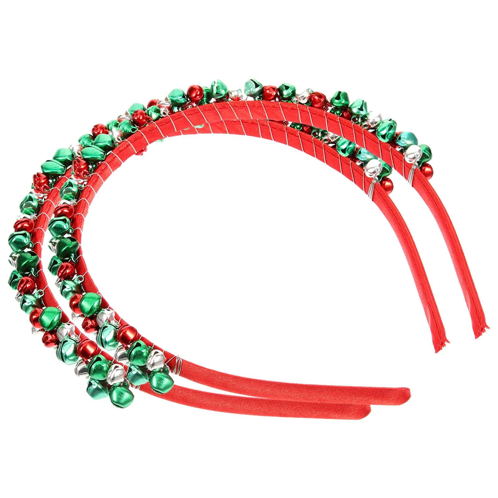 

2Pcs Christmas Headbands Bell Hair Band Sturdy Xmas Festival Hair Accessory Party Decoration Christmas Cosplay Headdress