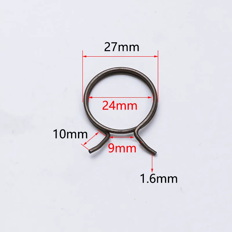 

1.6x27x10mm Anti-theft Door Lock Torsion Spring Repaired Metal Coil Replacement Accessories Parts for Electronic Locks Handle