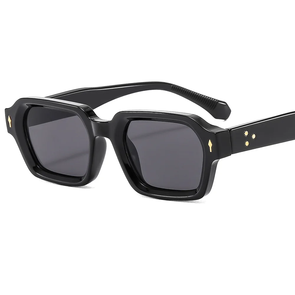 Nieuwe Mode Kleine Vierkante Zonnebril Voor Vrouwen Mannen Modern Design Retro Dubbele Kleur Frame Zonnebril Tinten Uv400 Bril