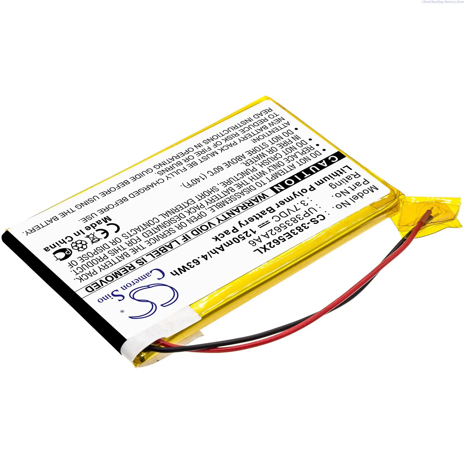 100% NEW900mAh/1250mAh PDA, batería de PC de bolsillo UP383562A A6 para Palm Tungsten E