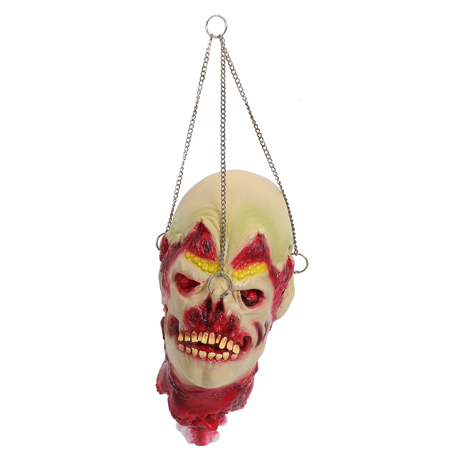 Clothing Head Pendant Halloween Mask Car Decorations Party Emulsion Metal Blood Human Parts Prop