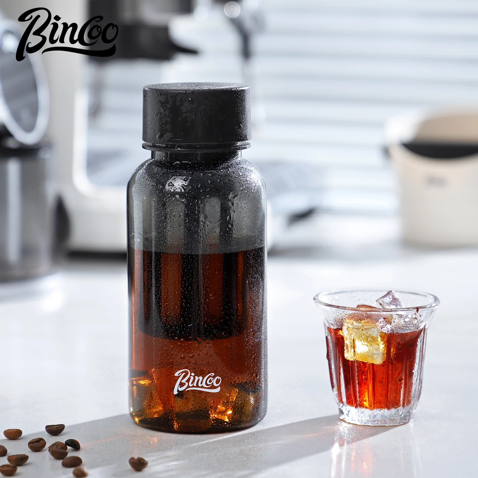 

Bincoo 600 мл портативная герметичная кофеварка холодного заваривания со съемным фильтром для кофе, посуда для кофе и чайник