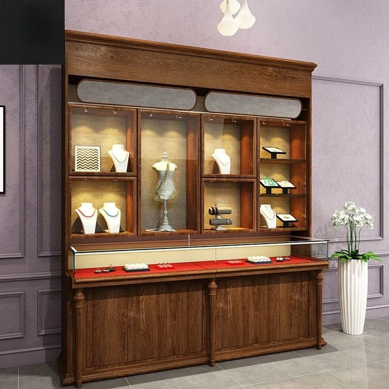 

Ретро деревянный шкаф для краски, сумка для ювелирных изделий, обуви, витрина, средневековое хранилище по индивидуальному заказу