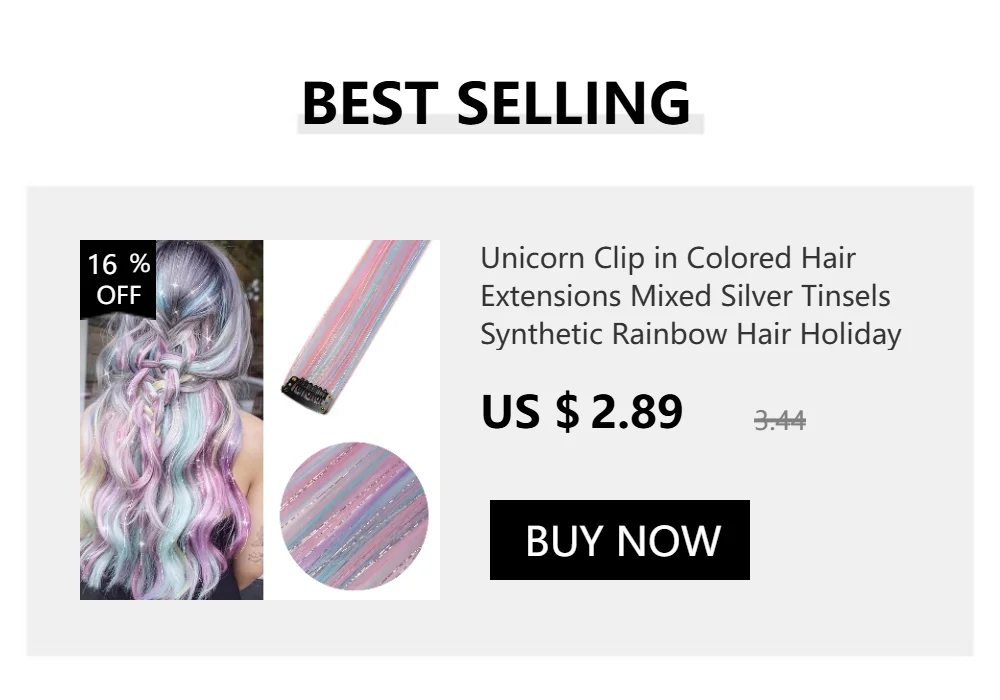 Clip in Hair Extensions Colored Party Highlights 22 Inches 6pcs/pack Multi-colors Straight Hair Synthetic Hairpieces Royal Blue