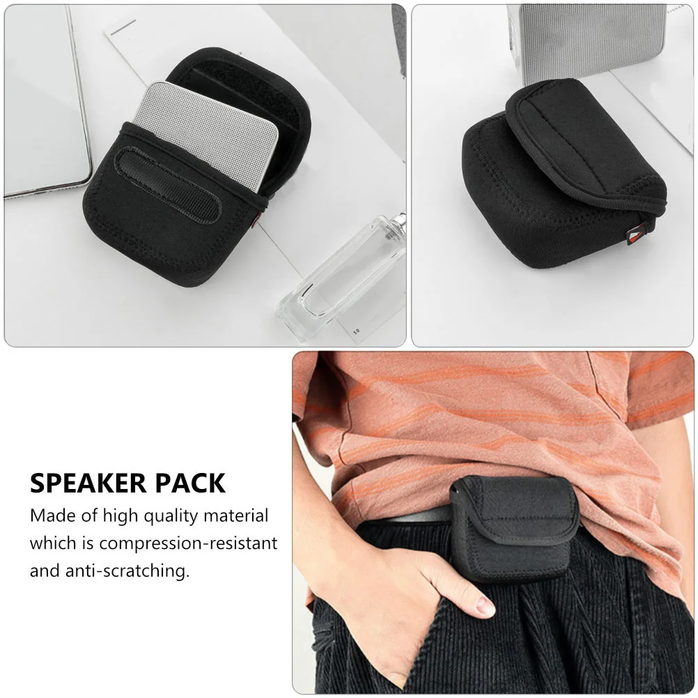 

Storage Bag For Portable Audio Neoprene Case Travel Home Use Compression Resistant Anti Scratch Dust Proof Portable Speaker