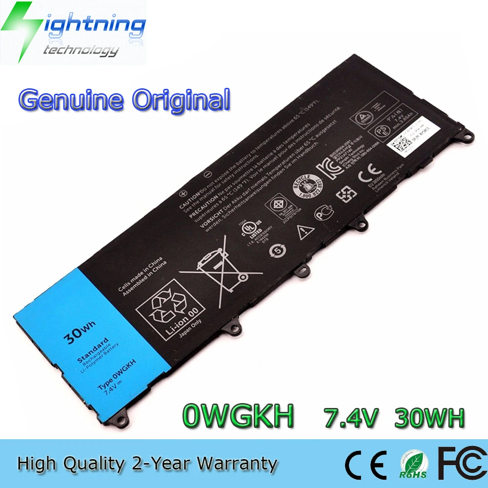 

New Genuine Original 0WGKH 7.4V 30Wh Laptop Battery for Dell latitude 11 Latitude 10 ste2 H91MK Y50C5 OWGKH