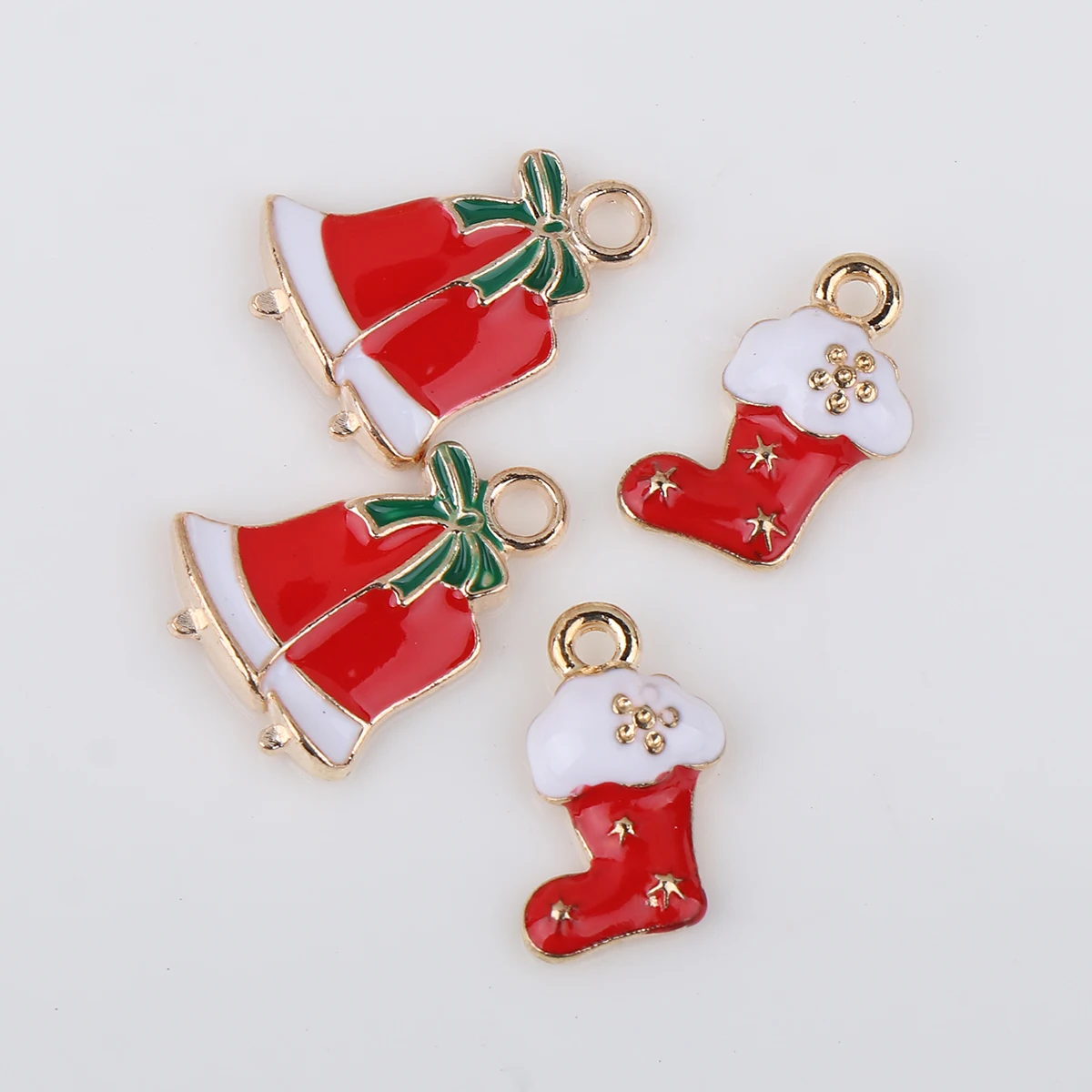 20 قطعة مجوهرات جرس التمهيد سحر عيد الميلاد DIY الأحذية قلادة صنع الهاتف المعلقات