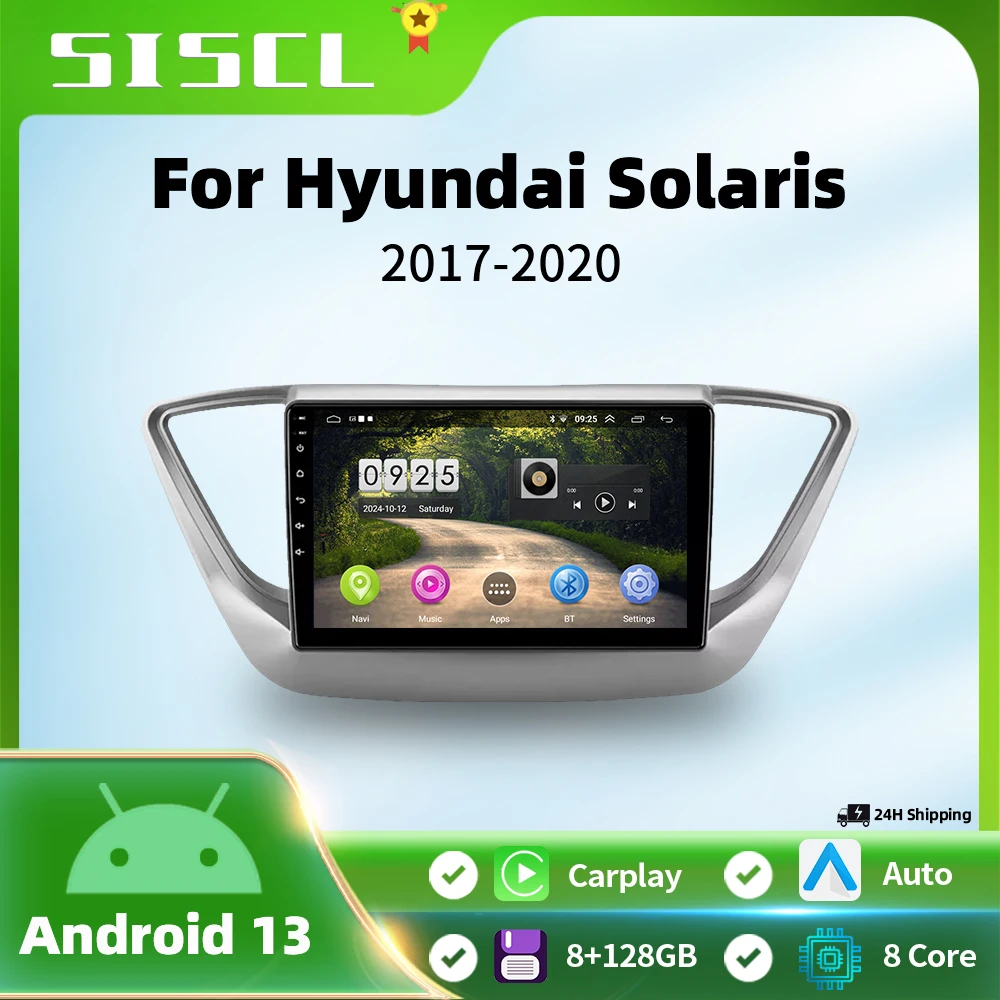 

For Hyundai Solaris 2 2017-2018 Car Radio Multimedia Video Player Navigation Stereo GPS Android13 2din Carplay Autoradio