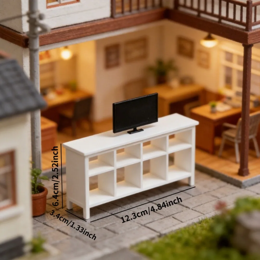 1 Stück Miniatur-Aufbewahrungsschrank-Ornamente, Modell-Aufbewahrungsschränke, Bauszenen-Montagemodelle, Miniatur-Szenendekorationsrequisiten – Detail 3