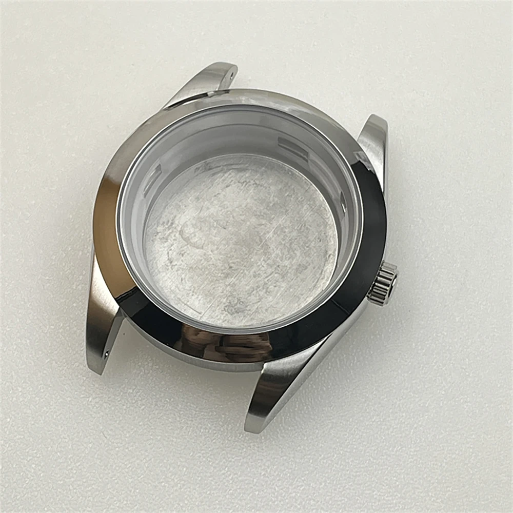 مجموعة حزام ساعة 41 ملم 36 ملم، حافظة من الفولاذ المقاوم للصدأ 316L سوار من زجاج الياقوت NH35، لحركة NH35A NH36 4R35A 4R36A #6