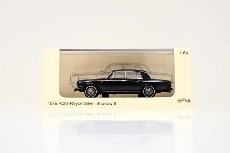 GFCC 1:64 1979 Rolls-Royce Silver Shadow ll Black limited499 Diecast Model Car