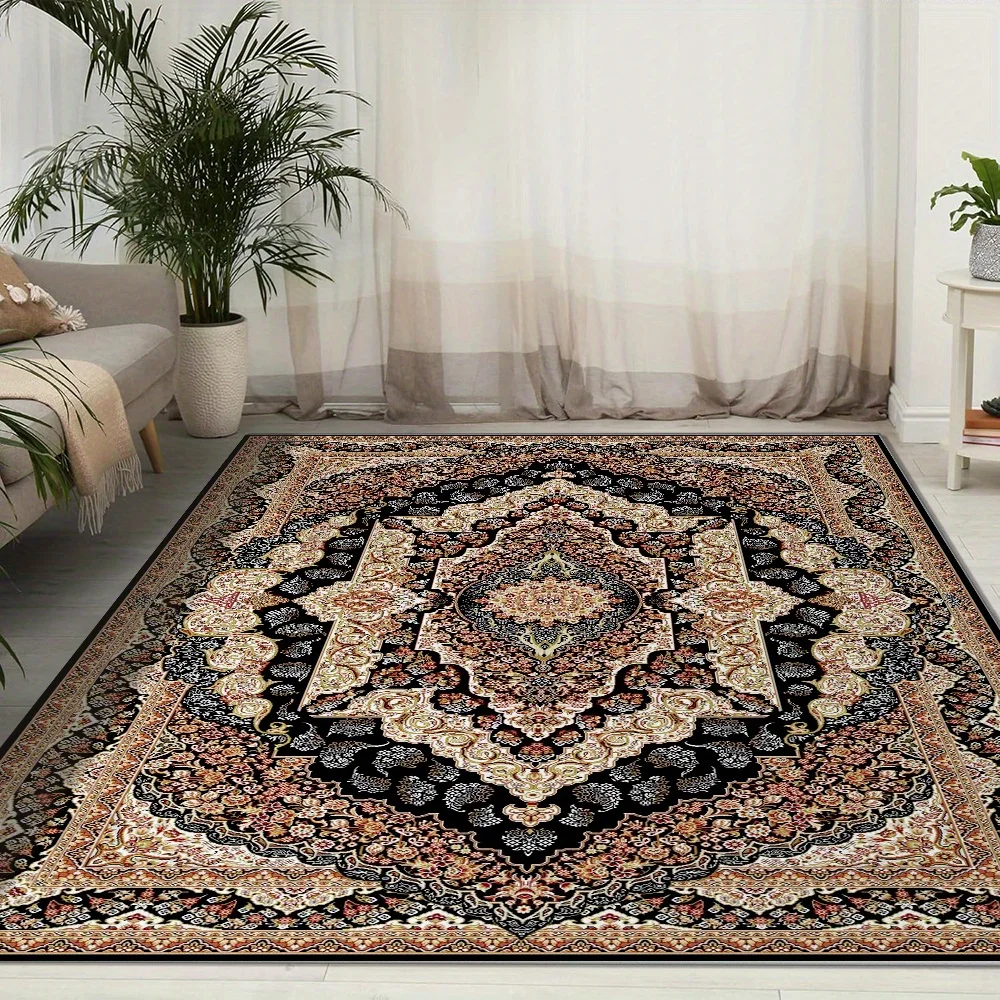 Soft and Luxurious Bedroom Rug Available in Multiple Sizes, Simple and Elegant Entryway Rug. Velvet Rug - Durable,, and Machine-washable, Suitable for Living Room, Bedroom, and Foyer