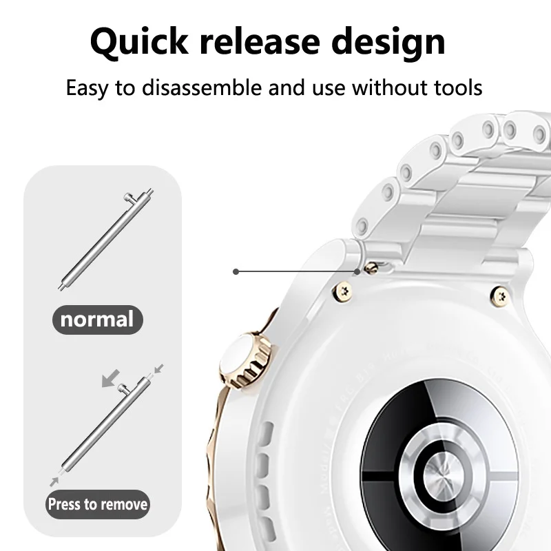 Ceramic Watchband For Huawei Watch GT 3 Pro Strap 43mm 46mm Bracelet Strap For Huawei Watch GT 3 Pro Smart Watch Band