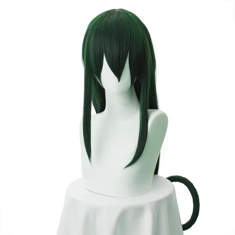 Boku No Tsuyu Asui Cosplay My Hero Academia Women Long Green Synthetic Hair Halloween Party Wig Cap MN12