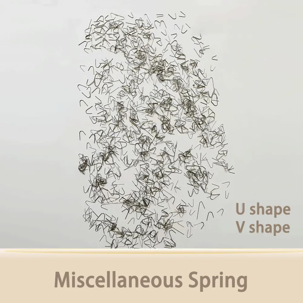 

Watch movement accessories miscellaneous U-shaped V-shaped springs various sizes DIY parts 100 pieces in a bag