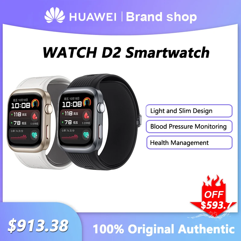 Original WATCH D2 Smartwatch All-Round Health Management Women Men Sport Fitness Tracker Bracelet Blood Pressure Monitoring