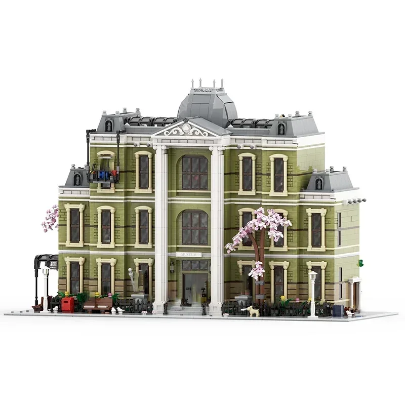 스트리트 뷰 모델 모크 빌딩 블록 기념물 자연사 박물관 기술 블록 선물 장난감 DIY 세트 조립 크리스마스