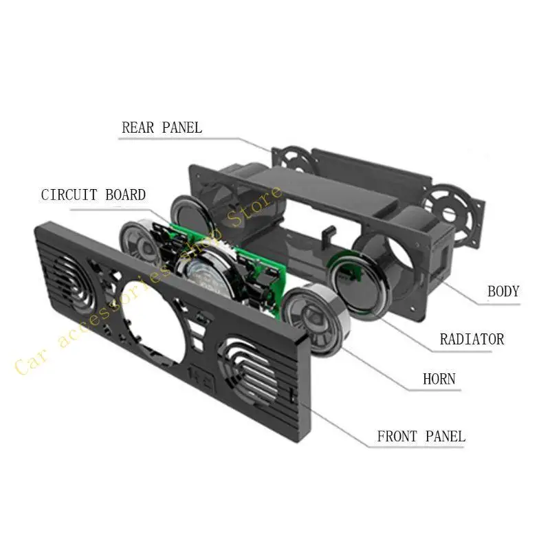 

T21E Car Interior Entertainment Music Player Bluetooth-compatible Stereo Radio Player