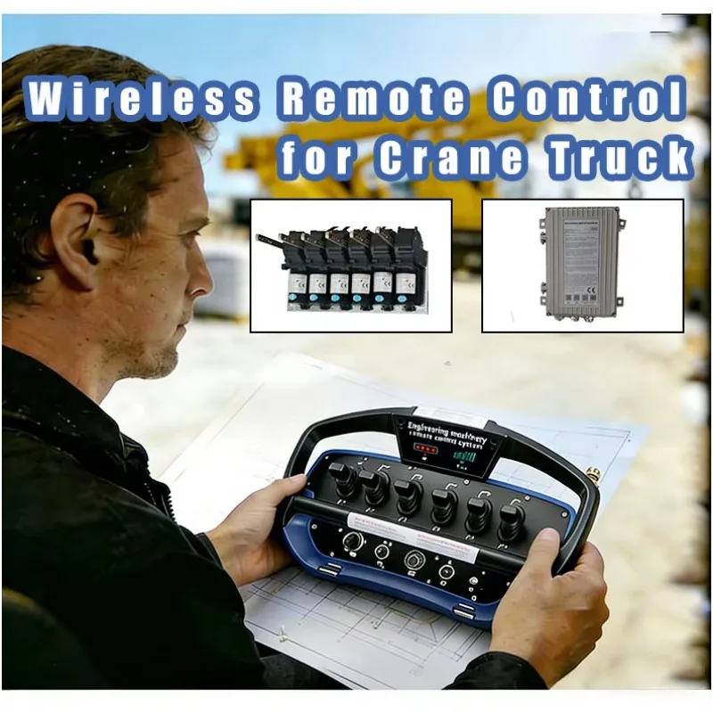 Direct Wireless Remote Control For Crane Excavator Hydraulic Joystick Controller Customizable Functions Proportional