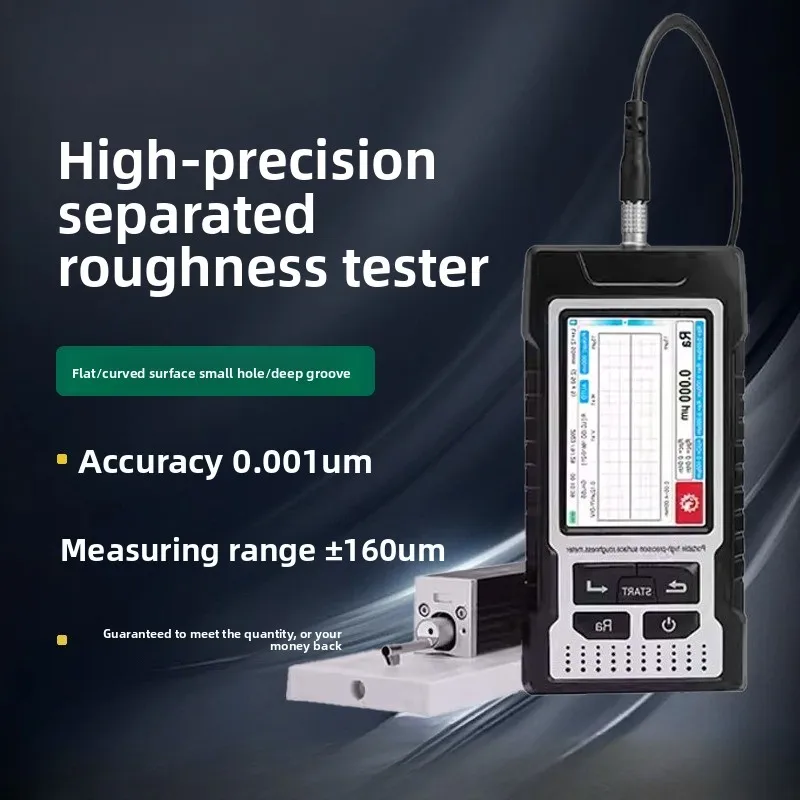 High Precision Split Type Surface Roughness Tester Handheld Gauge for Flat & Curved Surface Industrial Quality Inspection